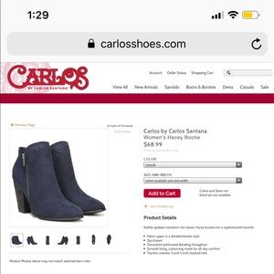 CARLOS BOOTIES SIZE 7